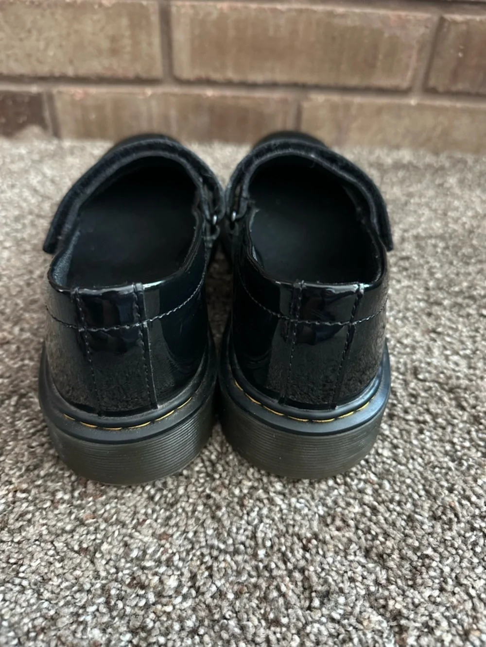Dr. Martens Twee Grunge Patent Leather Mary Jane Kids 4 Black